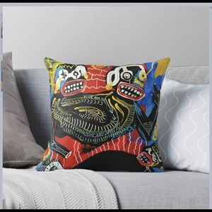 Basquiat Throw Pillow